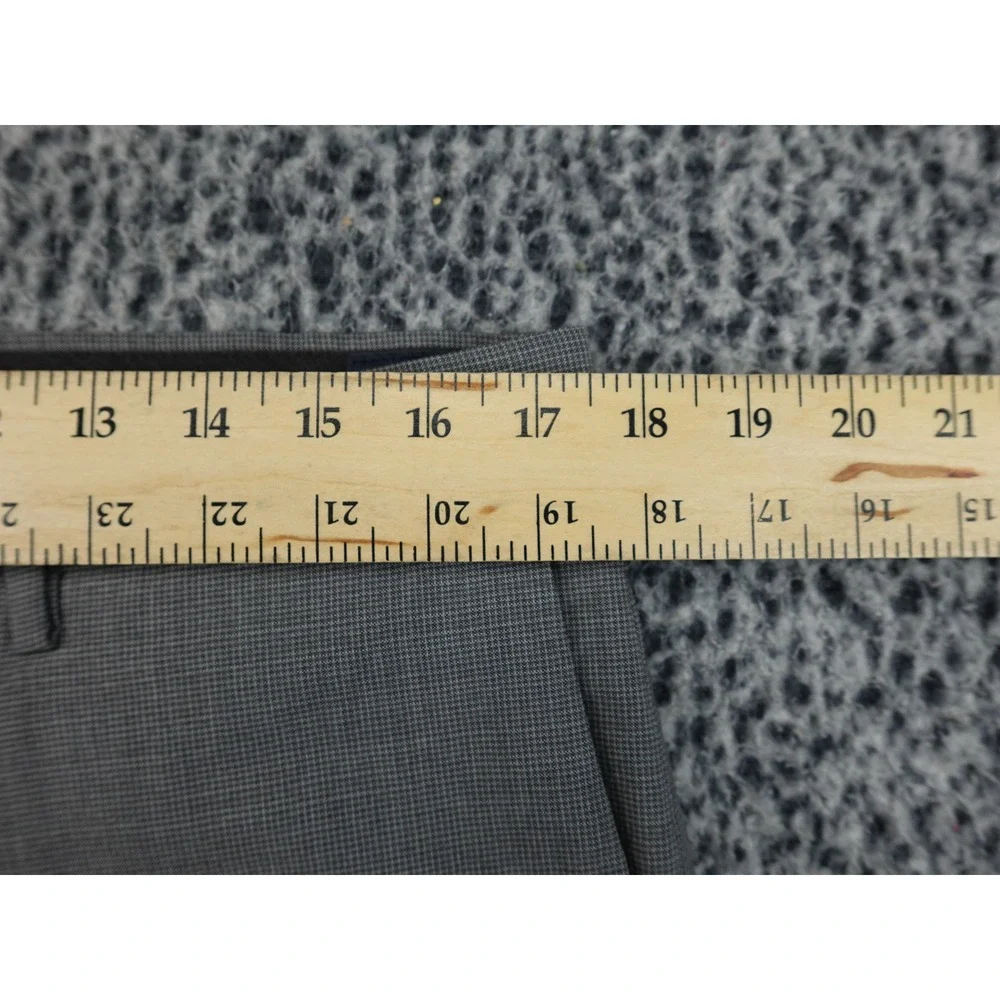 Banana Republic Dress Pants Mens 34x30 Grey Excellent Tollegno Italian Wool Slim